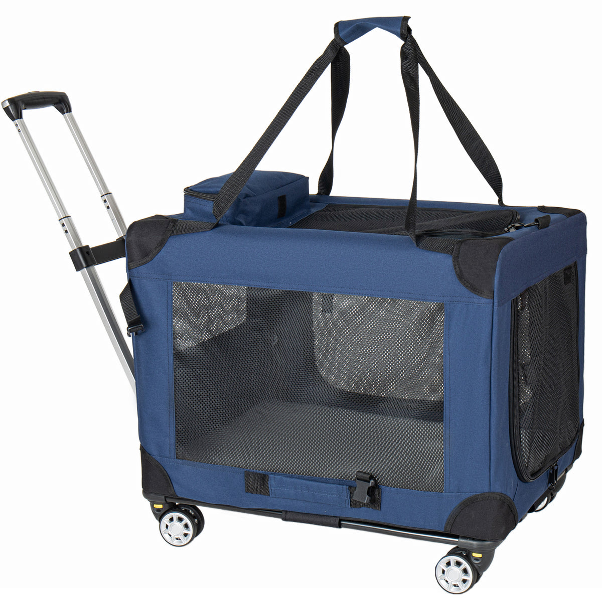 Collapsible Travel Dog Crate on Wheels For Medium & Large Dogs. 24 or 28 Inch.