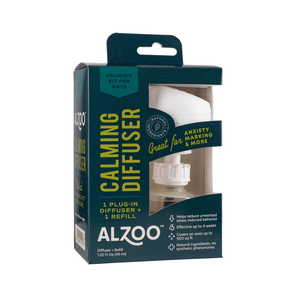 ALZOO calming diffuser kit for cats packaging 