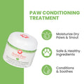 Aroma Paws paw conditioning treatment jar with benefits listed