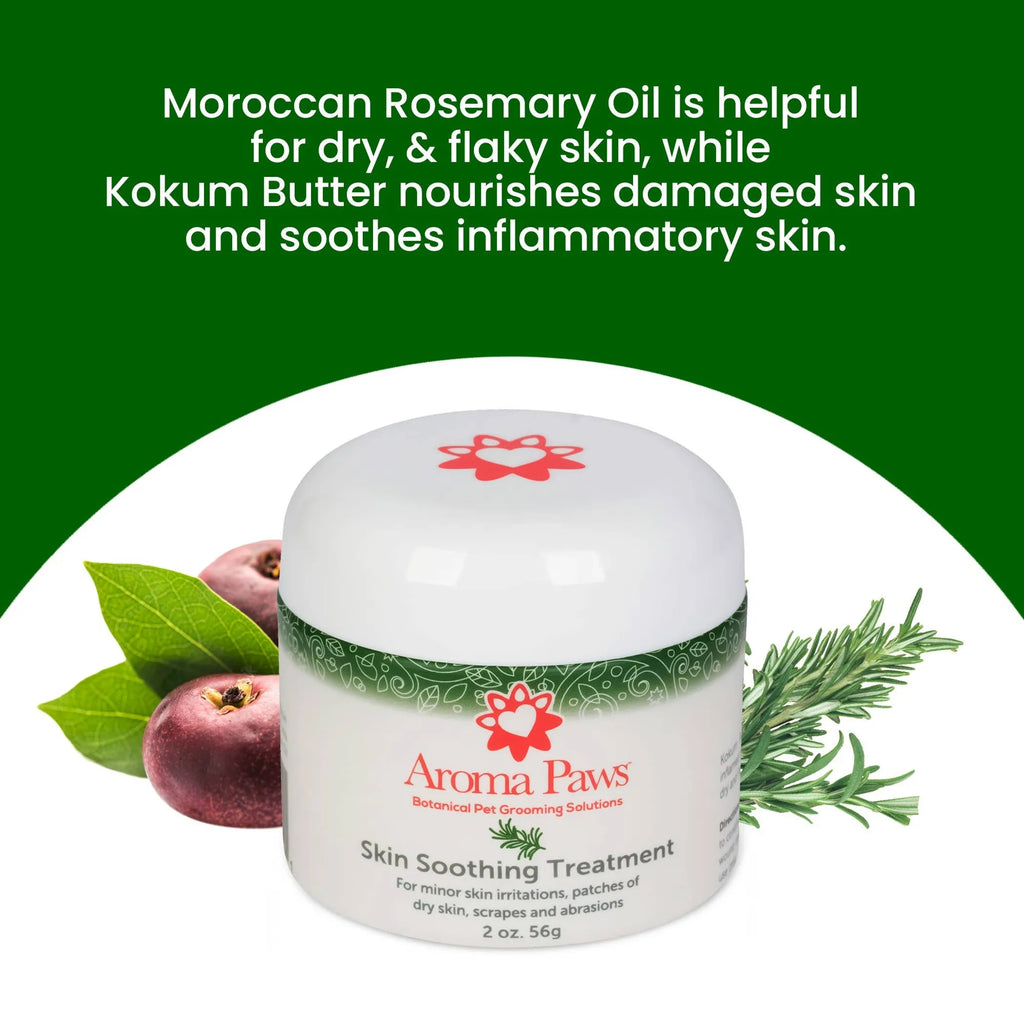 Aroma Paws skin soothing treatment jar with Moroccan Rosemary Oil and Kokum Butter