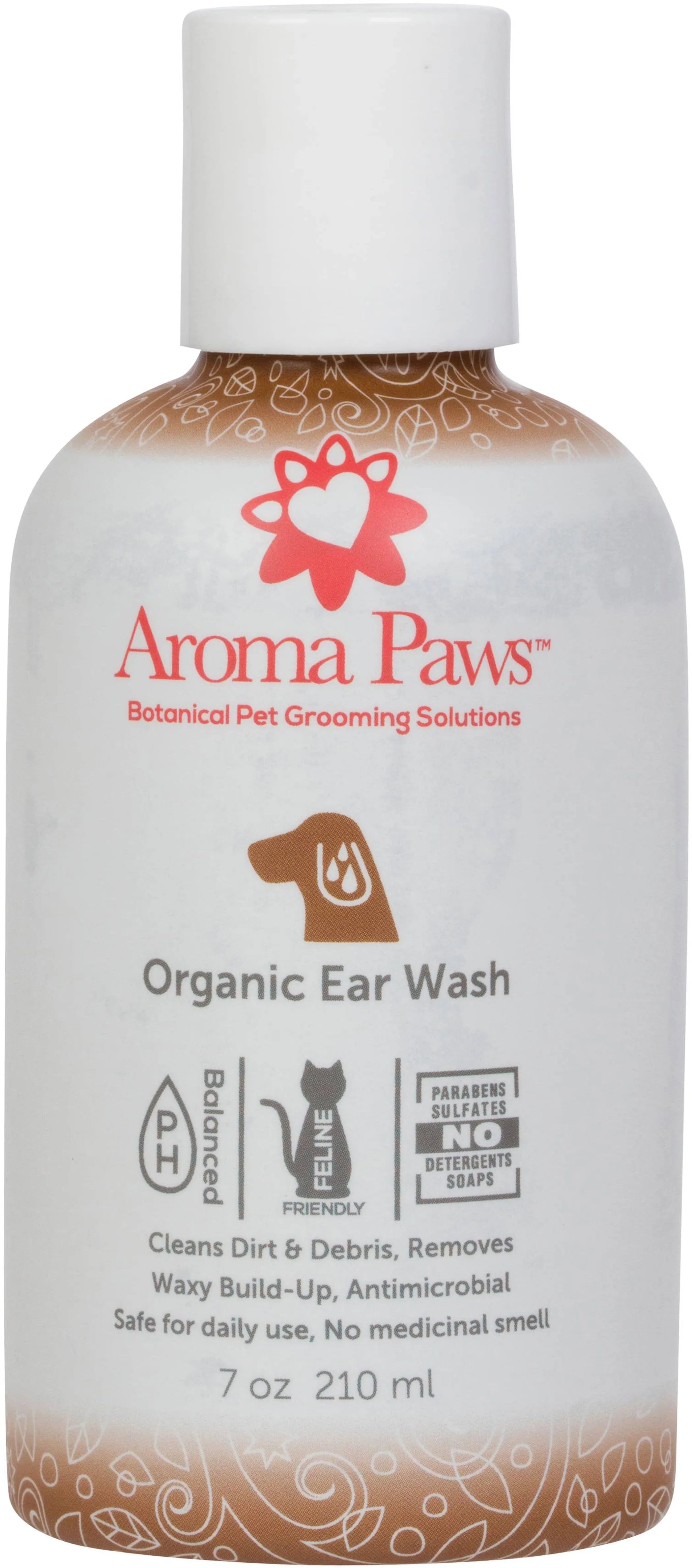 AromaPaws Organic Ear Wash for Dogs & Cats - 7oz
