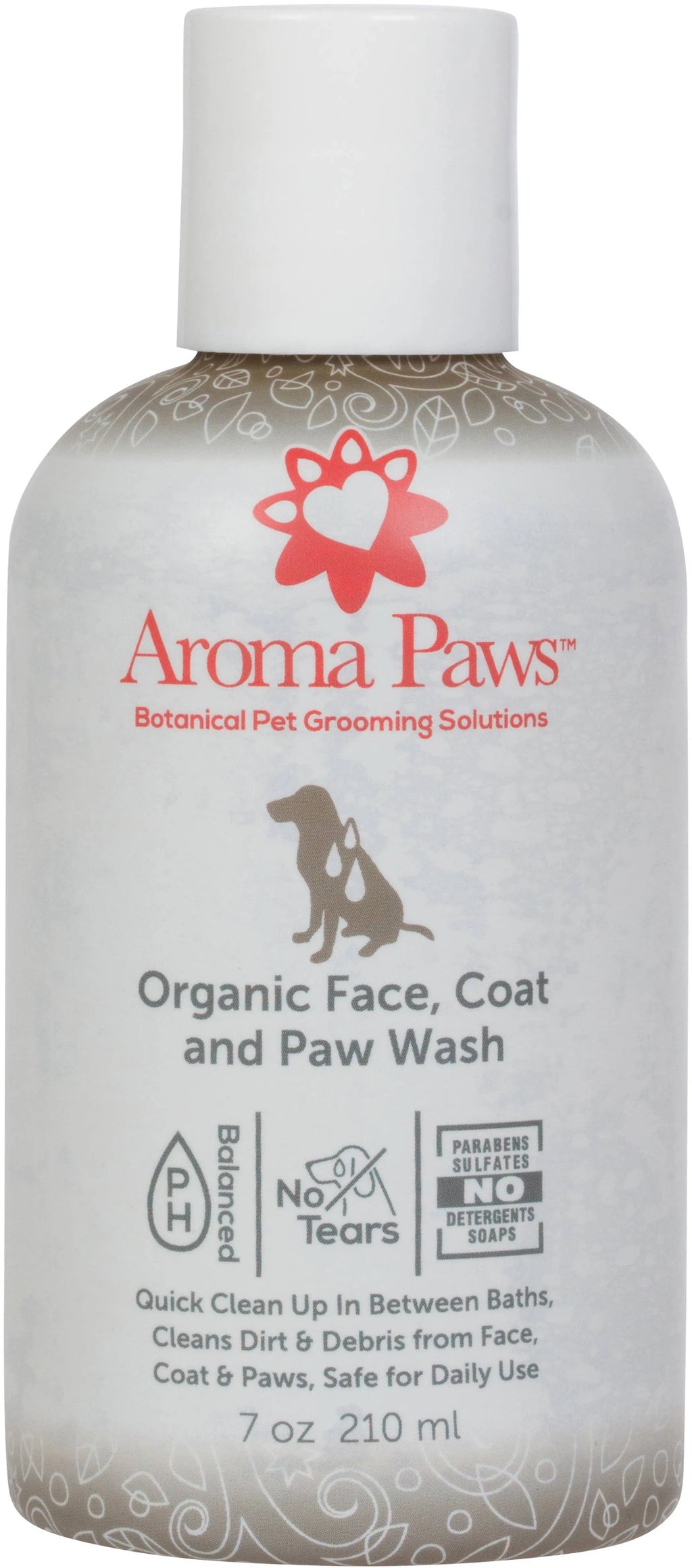 Aroma Paws organic Face, Coat, and Paw Wash 7 oz. bottle
