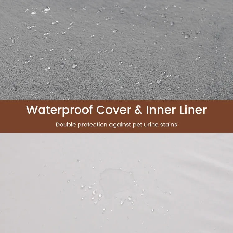 A promotional graphic for a waterproof cover and inner liner