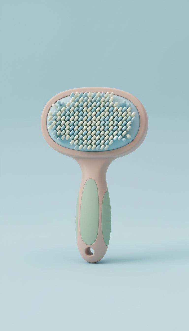 Gentle Grooming Brush with Soft Bristles