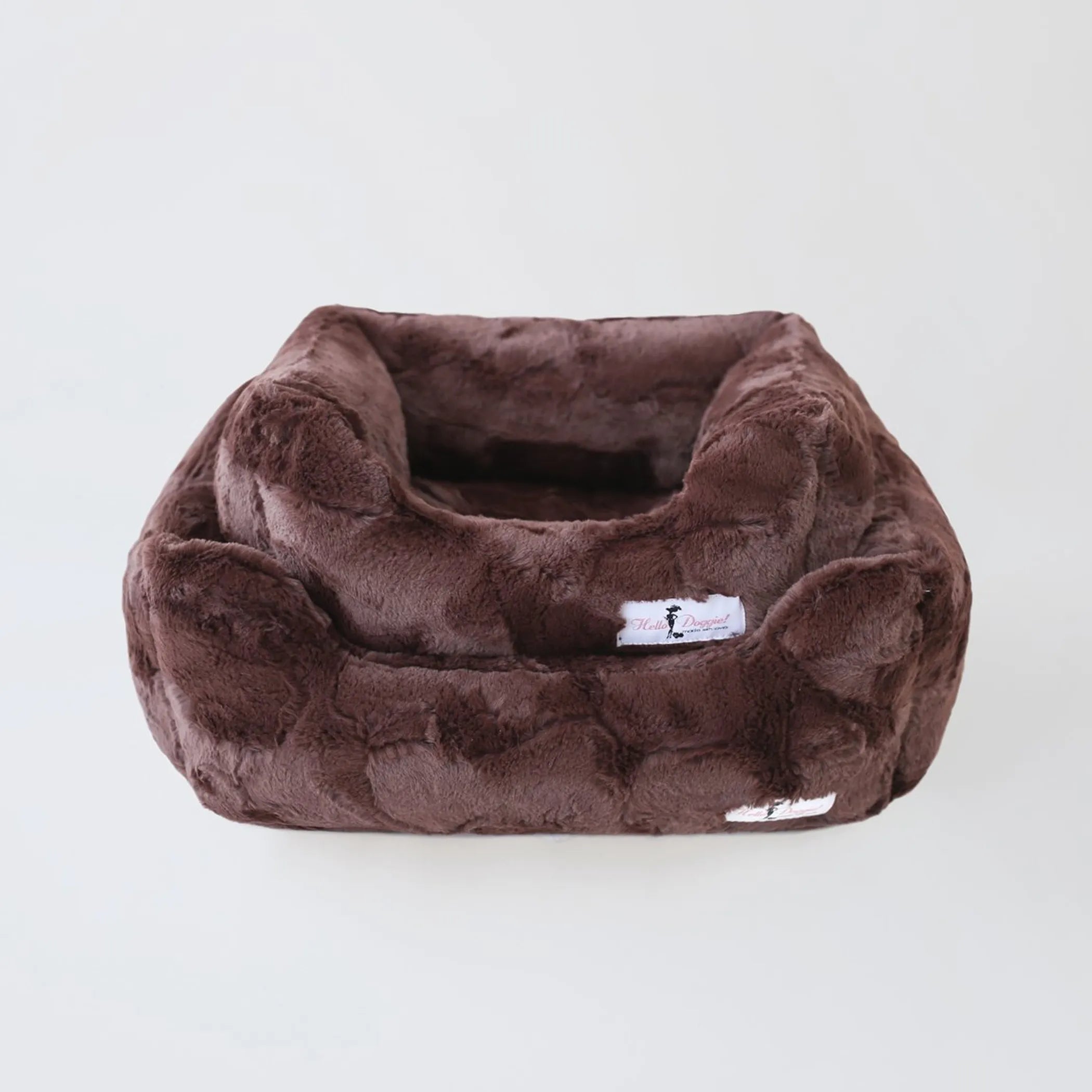 Fluffy pet bed - chocolate - from Hello Doggie