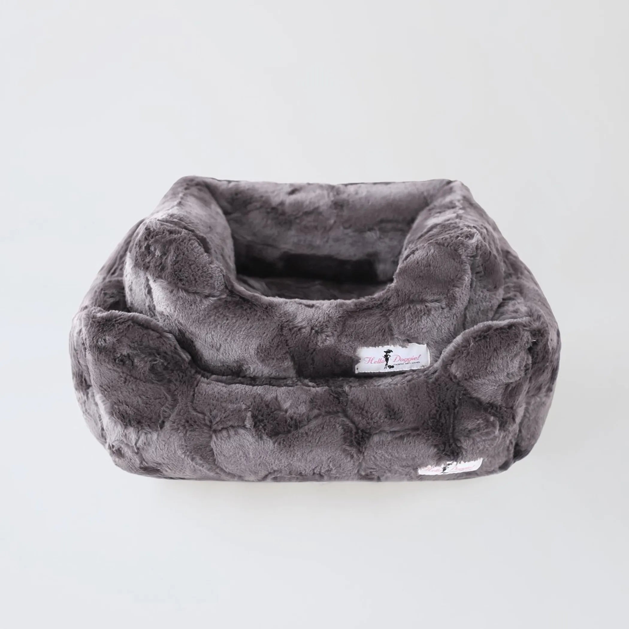 Fluffy pet bed - pewter - from Hello Doggie