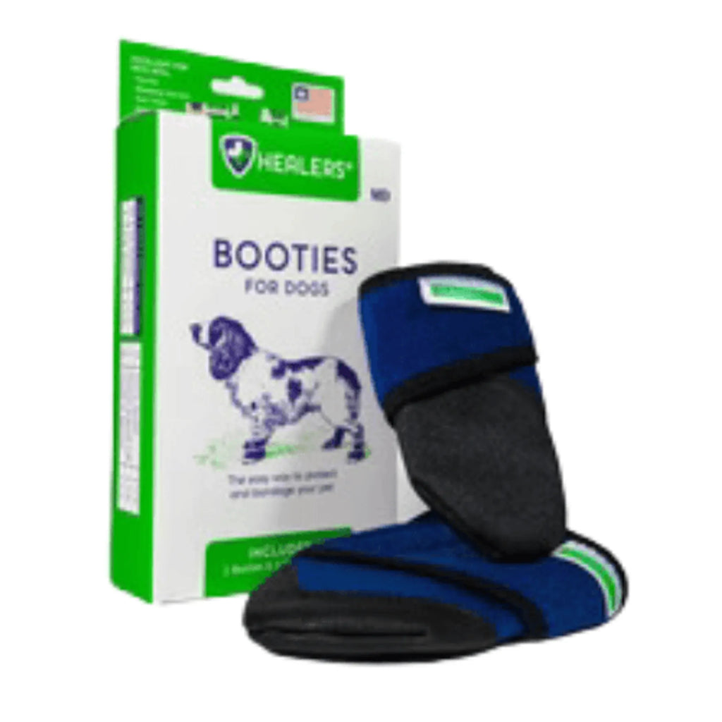 Dog booties with packaging 