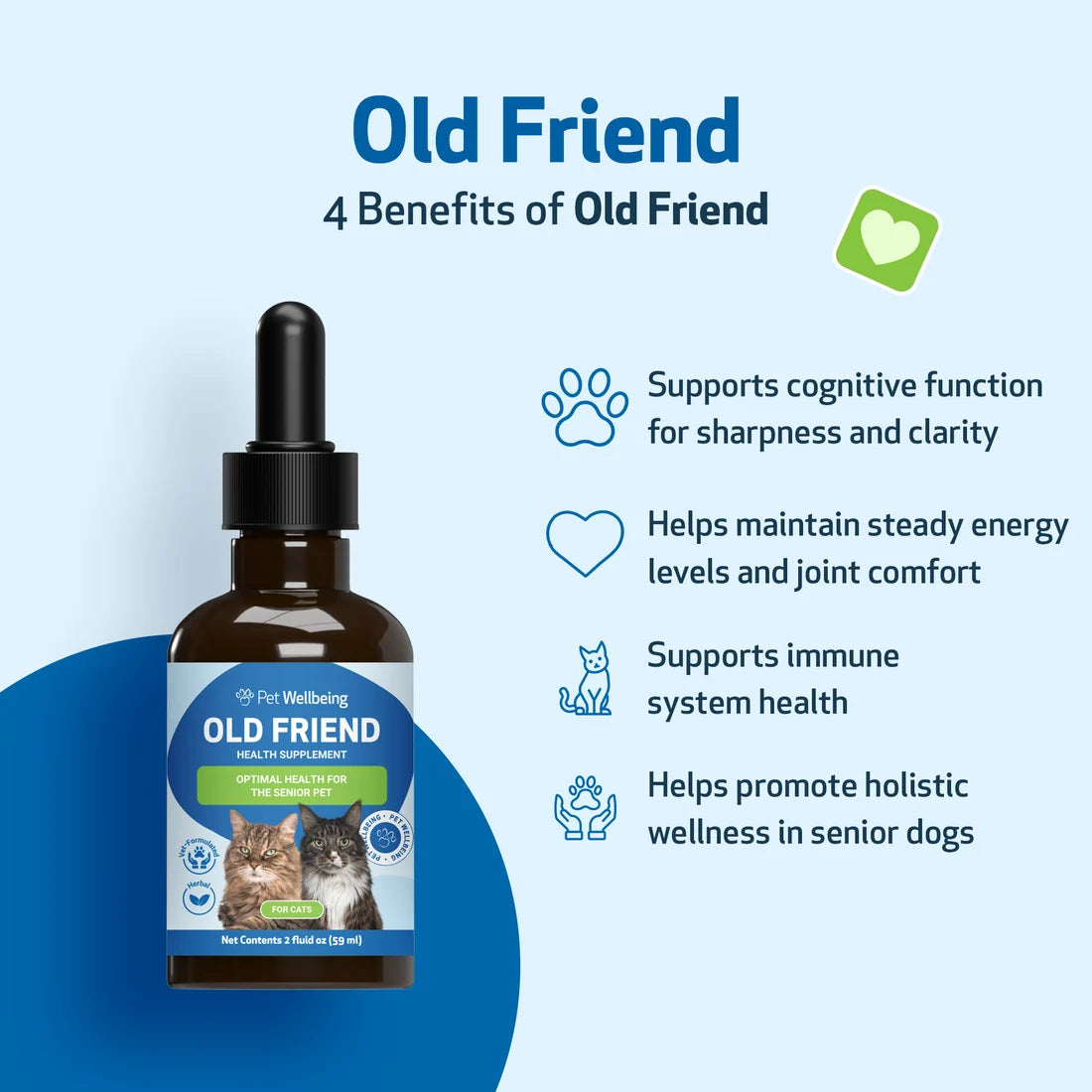 Old Friend - Immune System & Joint Health for Senior Cats