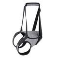 Gray pet harness with black straps